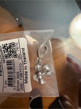 Sterling Silver Married Couple Charm Pendant